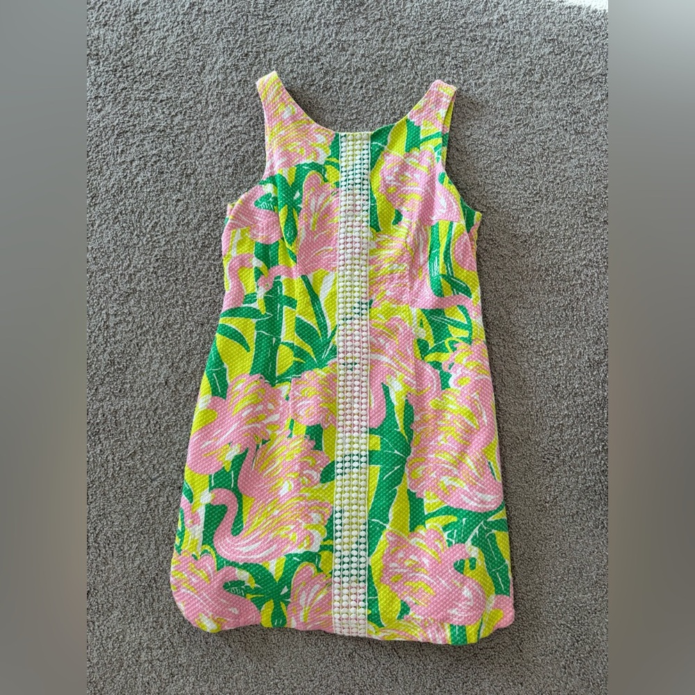 Lilly Pulitzer for Target Pink and Green Flamingo Mini Dress